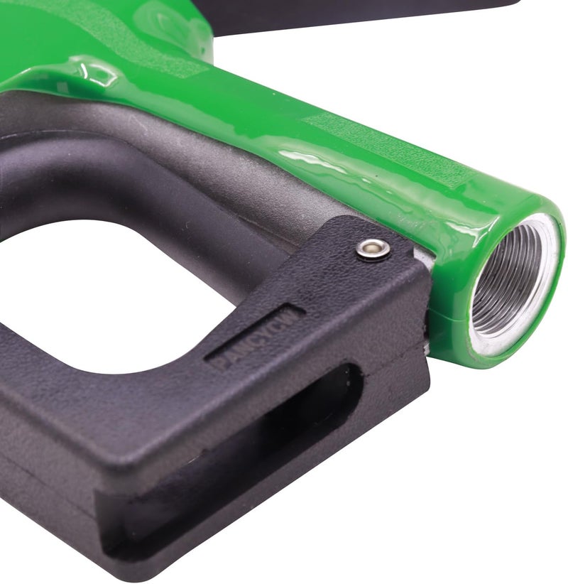 PANCYCW Green 3/4" NPT Automatic Fuel Nozzle Auto Shut Off Nozzle Gas Pump Nozzle Max Flow Rate 16 GPM With 3-Notch Hold Open Clip13/16"Spout Used for Gasoline Oil, Kerosene Biodiesel - Image 5
